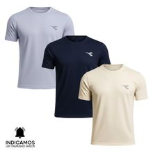 Kit 3 Camisetas Diadora Small Logo Masculina