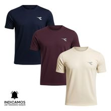 Kit 3 Camisetas Diadora Small Logo Masculina