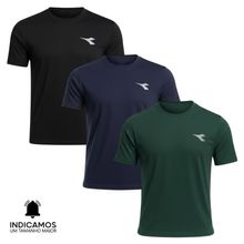 Kit 3 Camisetas Diadora Small Logo Masculina
