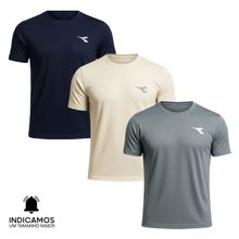 Kit 3 Camisetas Diadora Small Logo Masculina