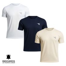 Kit 3 Camisetas Diadora Small Logo Masculina