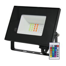 Refletor Led Holofote 30w Rgb Impermeável C/ Controle Remoto Gaya