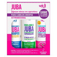 Kit Juba Widi Care Encrespando Shampoo 300ml + Gelatina 300g + Creme de Pentear 300ml