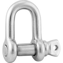 Manilha p/ cabo aço 1/4 reta inox pesado galv Vonder Plus