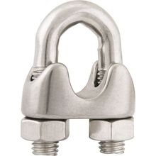 "Clips para cabo de aço 1/4"" leve inox Vonder"