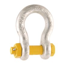 Manilha p/ cabo aço 1/2 curva pesado galv c/ porcaPlus