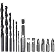 Furadeira Parafusadeira 12V Impacto Bateria Bivolt 17Pcs Worker