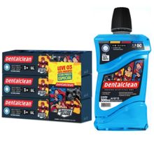 ENXAGUANTE + 3 GEL DENTAL LIGA DA JUSTIÇA - DENTALCLEAN