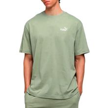Camiseta Puma Ess Relaxed No.1 Logo Lux Army Masculina