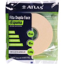 Fita Dupla Face Espuma 19Mm X 10M Atlas At2819/10