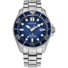 Relógio Citizen Masculino Ref: Bn0260-54l Solar Prateado Divers Eco-Drive