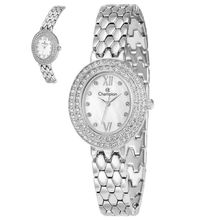 Relógio Champion Feminino Ref: Cf25796q Oval Bracelete Prateado