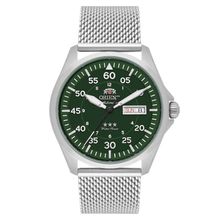 Relógio Orient Masculino Ref: Yn6ss009 E2sx Automático Mesh Prateado