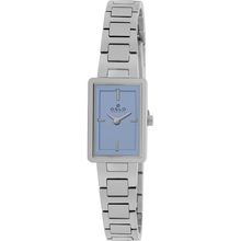 Relógio Oslo Feminino Ref: Olbsssvx0002 A1sx Slim Prateado Retangular