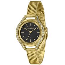 Relógio Lince Feminino Ref: Lrgm059l36 P1kx Casual Mesh Dourado