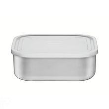 Pote Tramontina Freezinox Aço Inox Quadrado Tampa Plástica 23 cm 3,6L Tramontina