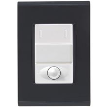 Cj Interruptor paralelo + Dimmer ajustável Liz Grafite Tramontina completo pronto Tramontina