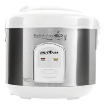 Panela De Arroz Elétrica Bpa10bi Branca com Inox Britânia - 110V 127V
