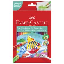 Ecolápis de Cor Aquarelável 36 Cores - Faber-Castell
