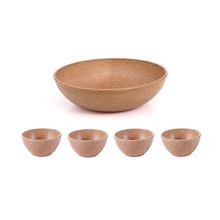 Tigela Cumbuca Jogo Sobremesa Saladeira ECO Cerejeira 5un