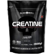 Creatina Monohidratada 500g 100% Pura Black Skull Sem Sabor