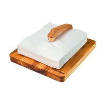 Suporte de Madeira Teca Porta Guardanapos de Papel Premium Rustico