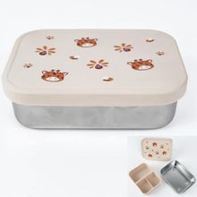 BENTO BOX AÇO INOX COM DIVIS. E TAMPA SILICONE SOL PETIT PIA