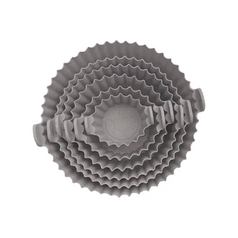 Conjunto 06 Formas de Silicone Air Fryer Forno Micro Ondas