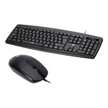Kit Teclado ABNT2 e Mouse Ergonômico Com Fio Preto EAK030