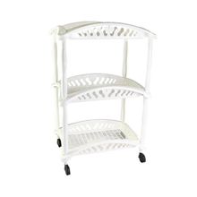 Carrinho Organizador Branco Multiuso Fruteira com Rodinhas