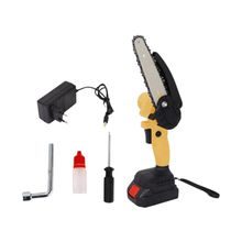 Mini Motosserra Elétrica 6'' Bateria 21v Recarregável Bivolt
