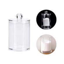 Porta Disco de Algodão e Cotonetes Pote Organizador Multiuso