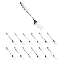 Jogo com 12 Garfo de Mesa Aço Inox com Acabamento Polido