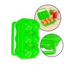 Case Rígida Porta Ovos Camping Crossfit Verde [6 Ovos]