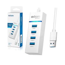 Hub USB 3.0 4 Portas [Branco]