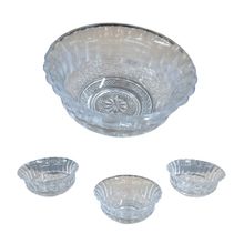 Kit com 24 Bowl de Vidro Pote para Petiscos Patês Sobremesas