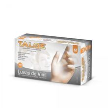 Luva de Vinil S/Pó Tamanho M C/100 Unidades Talge