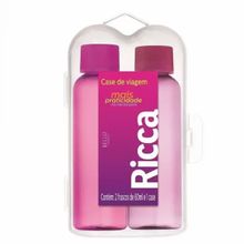 Kit de Viagem Case com Dois Frascos Colors Ricca