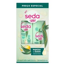 Shampoo E Condicionador Babosa Mais ÓLEOS Seda 490ML