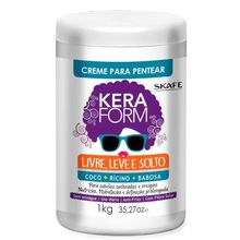 Creme de Pentear Keraform Livre Leve Solto 1KG