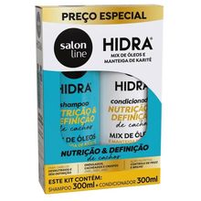 Kit Shampoo E Condicionador Mix Óleos E Manteiga de Karité Salon Line