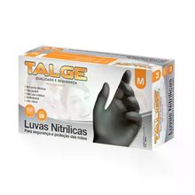 Luva Nitrílica S/ Pó Tamanho M 100 Unidades Talge