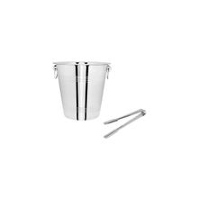 Balde de Gelo Inox com Pegador Drinks Bar Bartender 4,5L