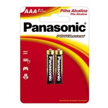 Pilha com 2 Unidades Alcalina Palito Lr03aaa Panasonic