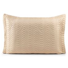 Porta Travesseiro Avulso 70cm x 50cm Com Debrum 1 Peça Laura Matelado  Toque 400 Fios 100% Poliéster - Cáqui