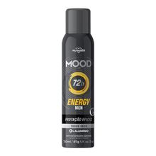 Desodorante Antitranspirante Mood Energy Men 72h 150ml Toque Seco 0% Alumínio