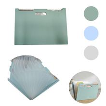 Kit 03 Pasta Organizadora Sanfonada 13 Divisões com Etiqueta