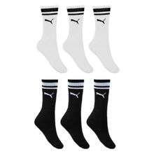 Kit 6 Pares de Meias Puma Esportiva Cano Longo Masculino