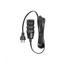 Extensão Elétrica 3 Tomadas Pp Plano 3x0,75 5m Preta