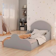 Mini Cama Infantil Genialflex Nuvem com Grade de Proteção - Fendi